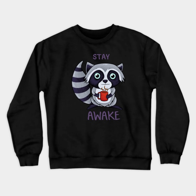 stay awake Crewneck Sweatshirt by opoyostudio